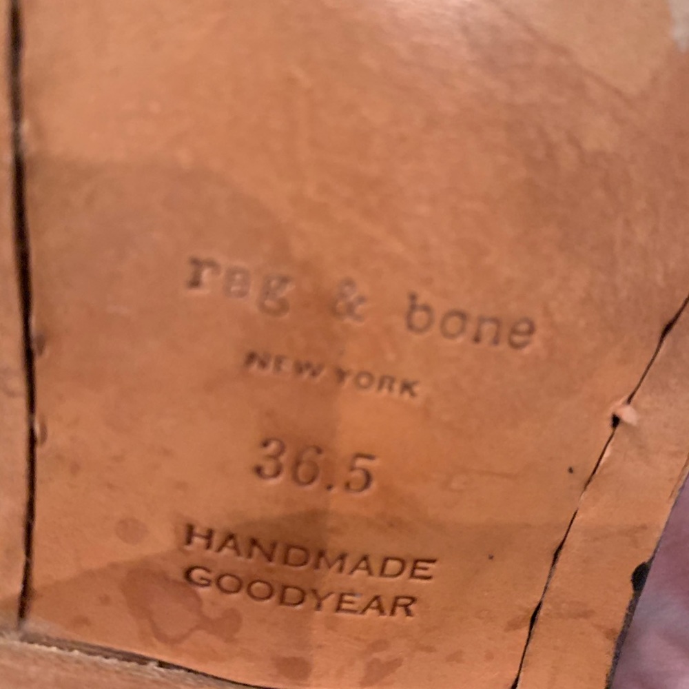 Rag & bone black leather woman’s motorcycle boots - Picture 5 of 6